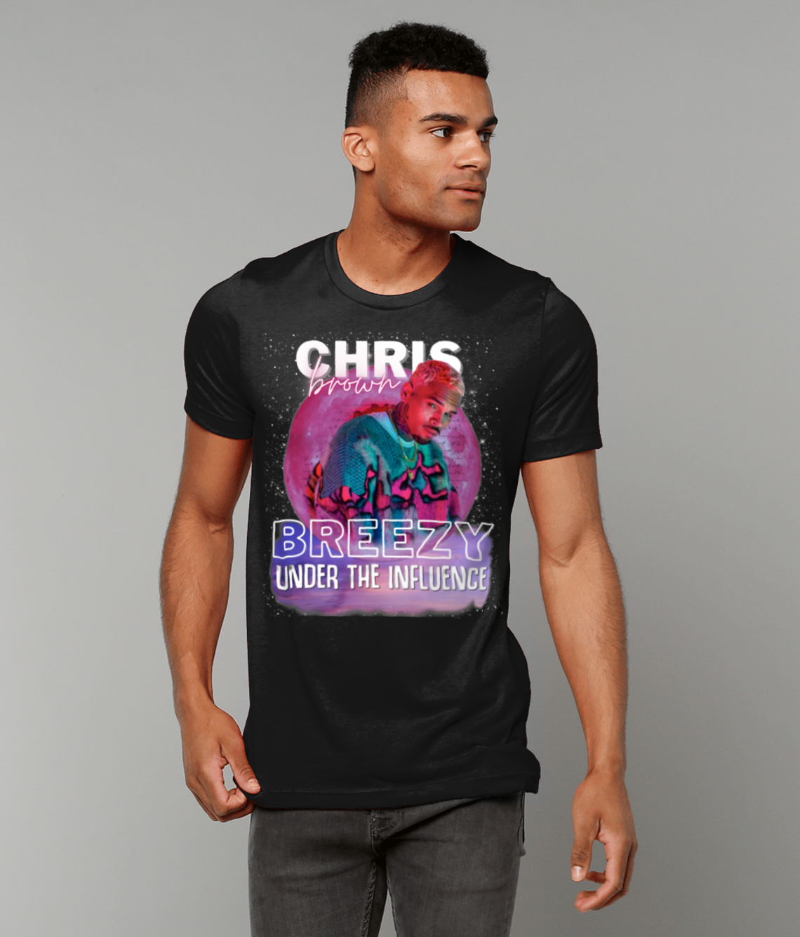 Chris brown design Bella Canvas Unisex Crew Neck T‑Shirt