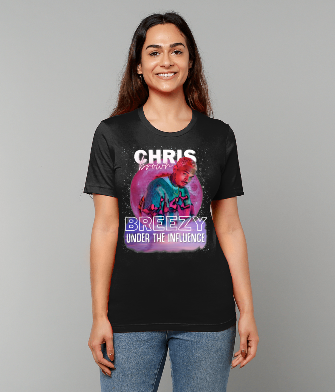 Chris brown design Bella Canvas Unisex Crew Neck T‑Shirt